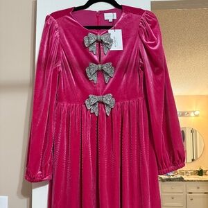 Sugarlips Pink Bow Dress